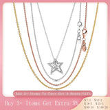 Silver Classic Cable Chain Necklace Chain Gift