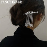 Vintage Crystal Tassel Hair Accessories for Women