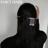 Vintage Crystal Tassel Hair Accessories for Women
