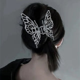 Metal Punk Hair Clip Butterfly Bear Snake for Women Girls