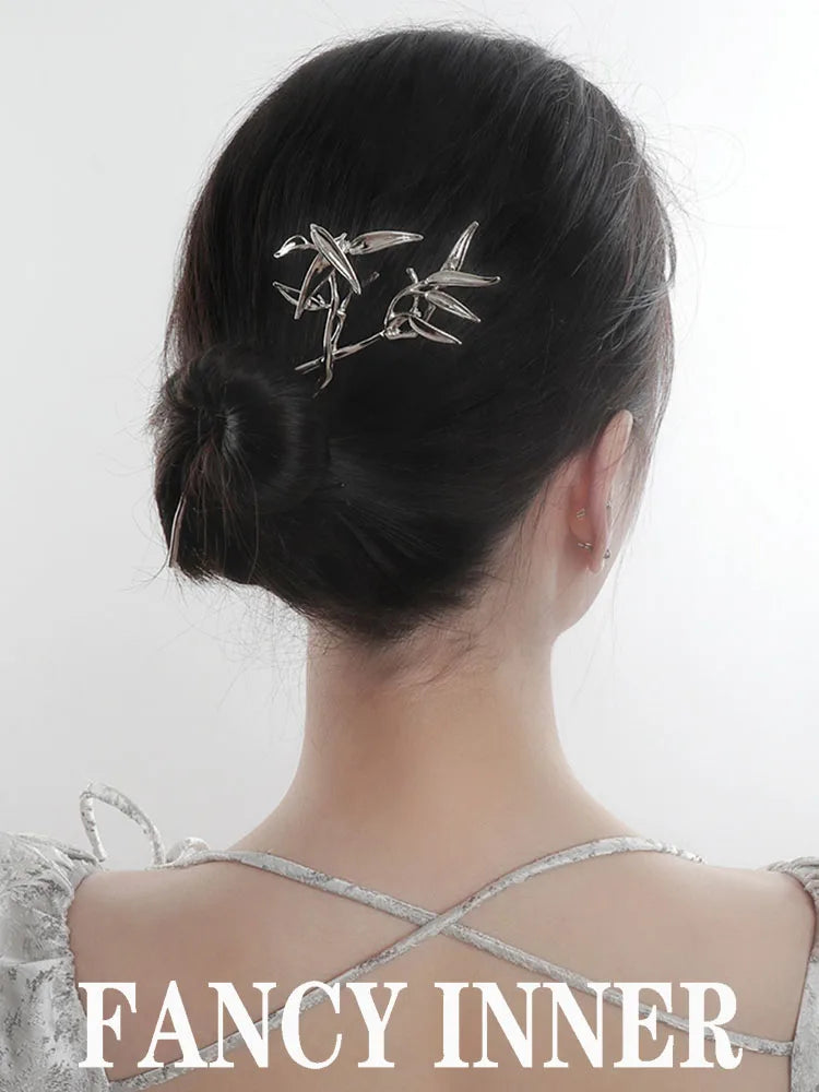 Bamboo Leaf Hair Stick Vintage Headwear Hair Accessories