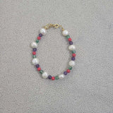18KGF Natural Freshwater Pearls Bracelets for Women Lucky Jewelry