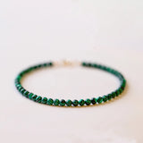 3mm Natural Malachite Beads Bracelet For Women