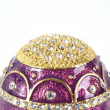 Enameled Egg Jewel Box Container Fancy Collectible Gift