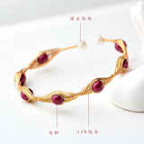 Cinnabar Stone Bracelet for Women Handwork Beads Bracelet