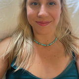 Natural Turquoise Women Chokers Necklace Jewelry