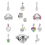 Turtle Pendant DIY Bead Necklace Silver 925 Bracelet Women Jewel