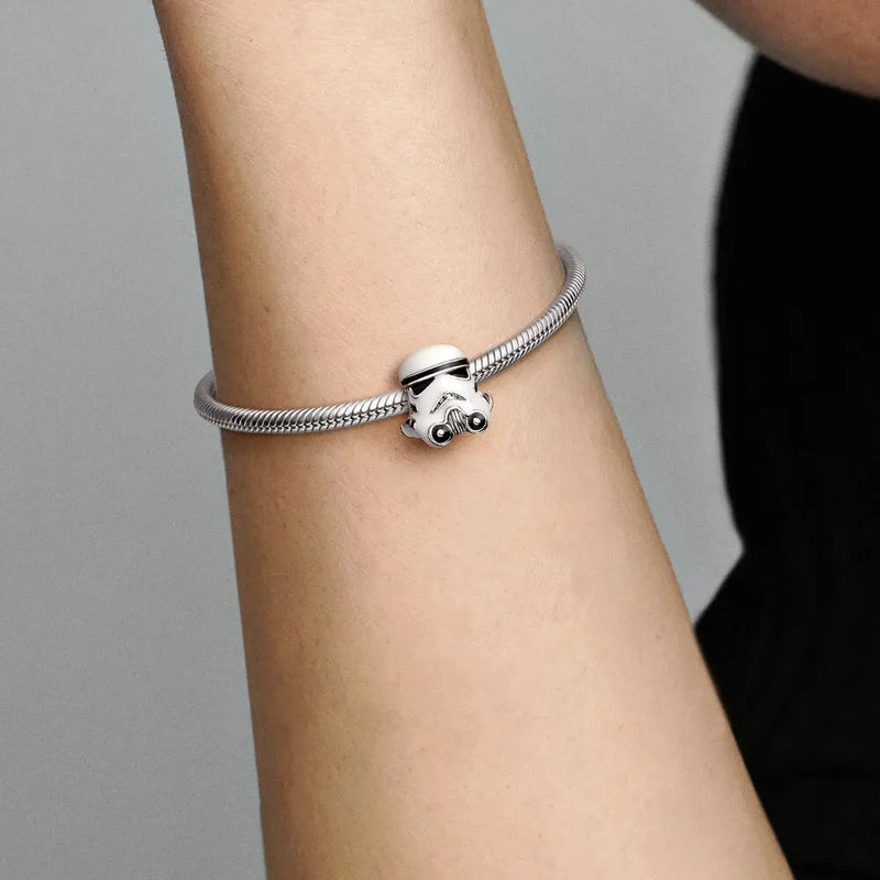 925 Silver Helmet Charms for Bracelet DIY Making