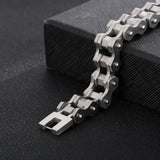 Stainless Steel Bike Chain Men Bracelet Jewelry