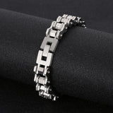 Stainless Steel Bike Chain Men Bracelet Jewelry