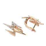 Hip Hop Lightning Style Inlay Zircon Drop Earrings 585
