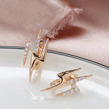 Hip Hop Lightning Style Inlay Zircon Drop Earrings 585