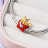 Hot Cocoa Dumbbell Charm Bead for Bracelet 925 Silver DIY Jewelry