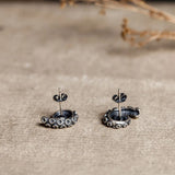 Real 925 Sterling Silver Octopus Stud Earrings Punk Style Vintage Jewelry