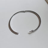 Sterling Silver Bangle High Jewelry For Women Wedding Bangle
