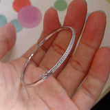 Sterling Silver Bangle High Jewelry For Women Wedding Bangle