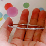 Sterling Silver Bangle High Jewelry For Women Wedding Bangle