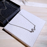 925 Silver Zircon Pendant Necklace High Jewelry