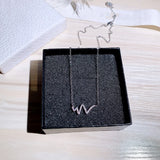 925 Silver Zircon Pendant Necklace High Jewelry