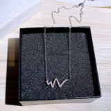 925 Silver Zircon Pendant Necklace High Jewelry