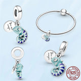 925 Silver Lightbulb Glow Double Dangle Charm Bracelet Jewelry