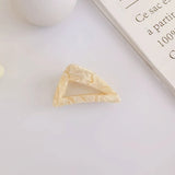 Triangle Leopard Print Hair Claw for Woman Girls