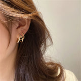 Elegant Zircon Hoop Earrings for Women