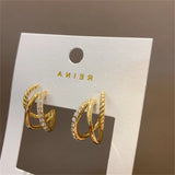 Elegant Zircon Hoop Earrings for Women