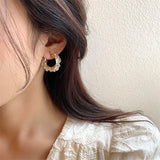 Elegant Zircon Hoop Earrings for Women