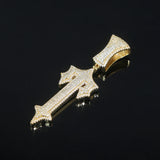 Cross Sword Pendant Necklace CZ Charm Men Jewelry