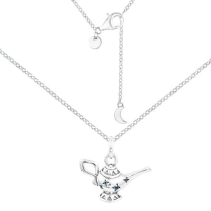 Magic Lamp Pendant Necklace 925 Sterling Silver Chain Jewelry