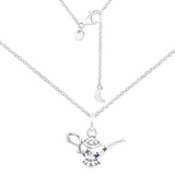 Magic Lamp Pendant Necklace 925 Sterling Silver Chain Jewelry