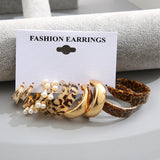 Fashion Resin Hoop Earring Set for Women