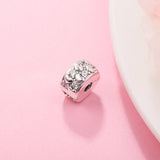 Infinite Hearts Sparkling 925 Silver Beads Europe Bracelet DIY Jewelry
