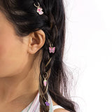 Punk Style Retro Alloy Lock Coin Elf Hair Circle