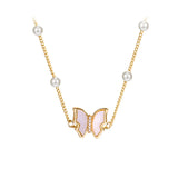 Pearl Butterfly Bracelet All-match Female Jewelry Gift