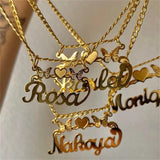 Butterfly Name Necklace Heart Choker Personalized Gift