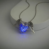 Angel Wings Luminous Necklace Halloween Gift for Women Men