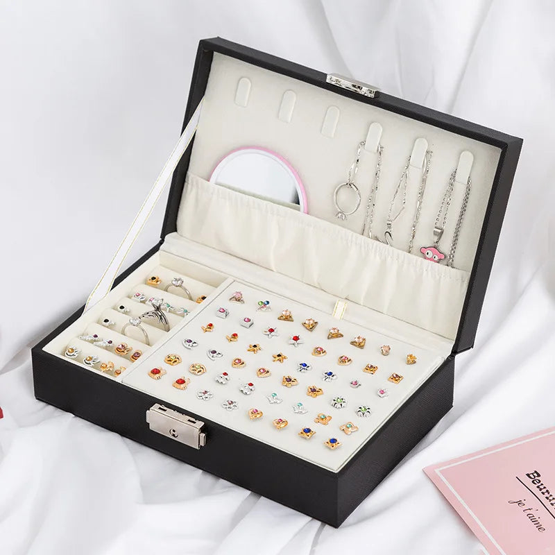 Portable Travel Jewelry Box Display Case Gift Hot