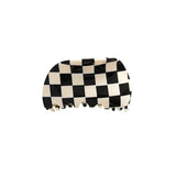 Korea 8.7cm Plaid Checker Claw Clip for Woman