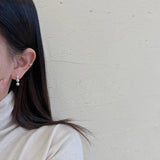 Small Senior Geometric Asymmetric Stud Earrings