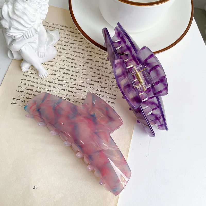 Vintage Jumbo Hair Claw Acrylic Hair Claw