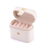 Mini Jewelry Box Pink Stud Earrings Ring Organizer