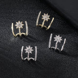 Crystal Stud Earrings Dainty Women Girls Party Wedding Jewelry