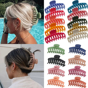 Large Acrylic Hair Claws Barrette Crab Hair Clips Women Girls Headwear