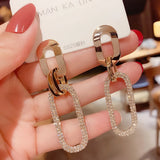 Vintage Pearl Dangle Drop Earring Set Earings Women Jewelry