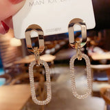 Vintage Pearl Dangle Drop Earring Set Earings Women Jewelry