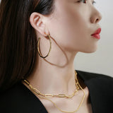 Retro Double Clavicle Chain Necklace for Women