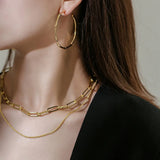 Retro Double Clavicle Chain Necklace for Women