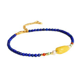 Lapis Lazuli Stone Bead Bracelets for Women Girls